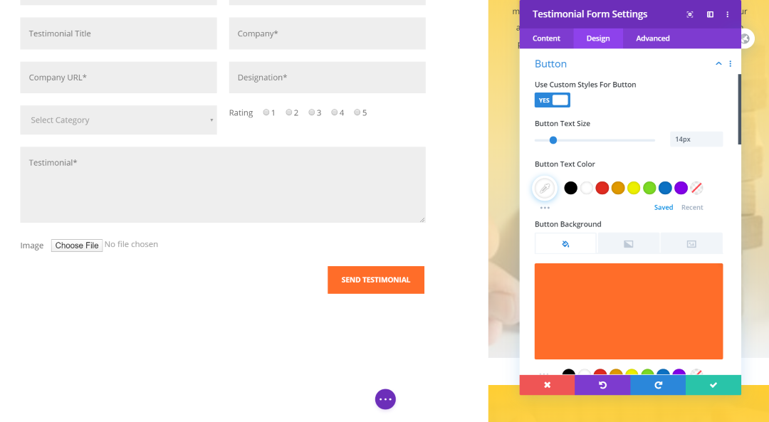 Testimonial Form
