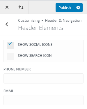 Show social icons on top bar of divi