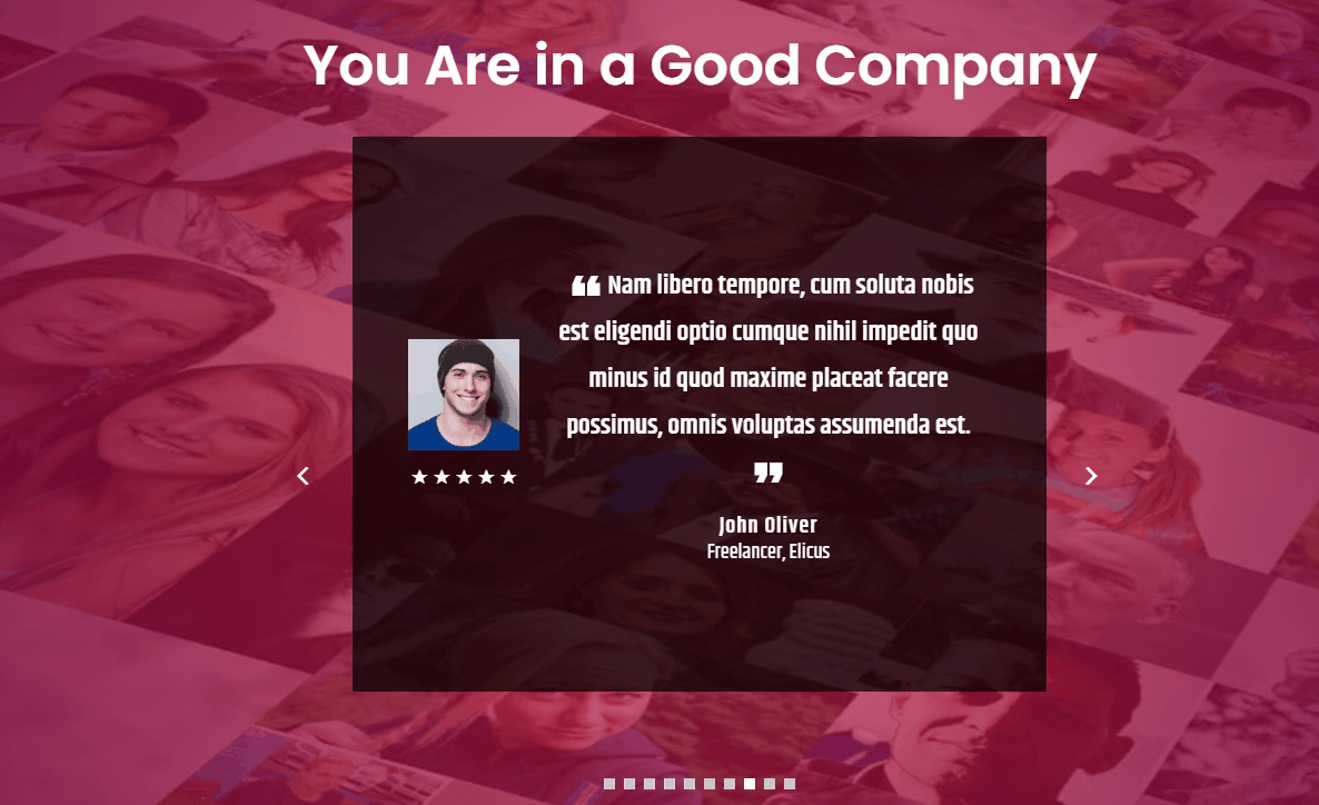 Divi testimonial slider animation 04