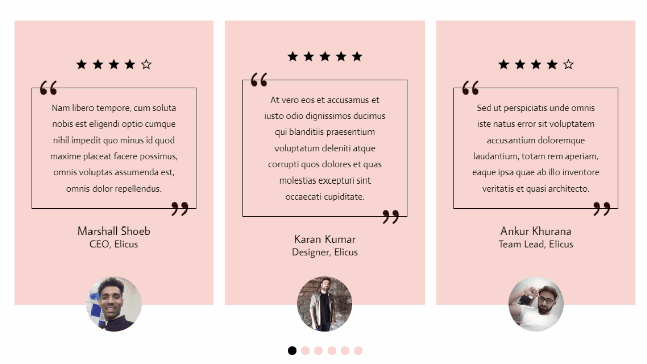 Divi testimonial slider animation 01