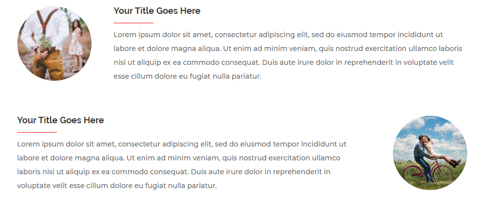 Divi blurb layout example 6