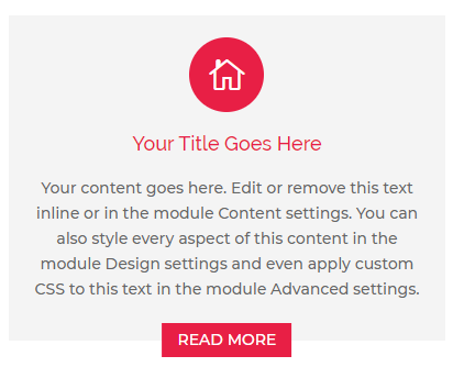 Divi blurb layout example 8