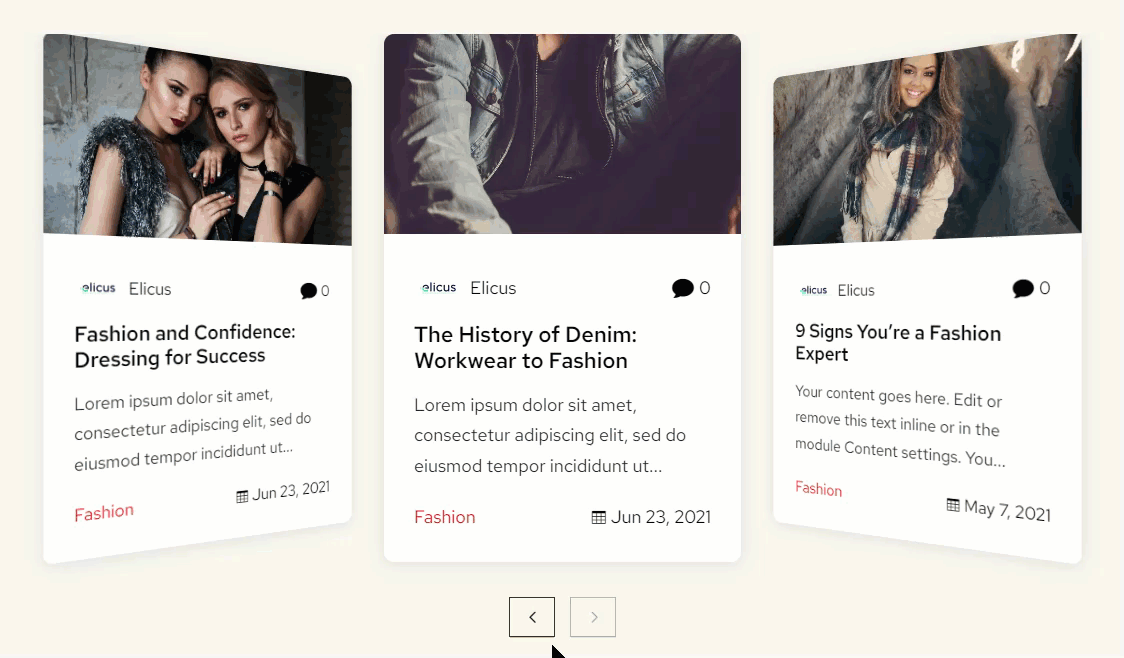 Divi Blog Carousel Divi Blog Carousel