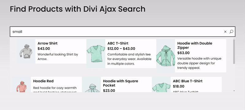 Reset Ajax search with clear icon
