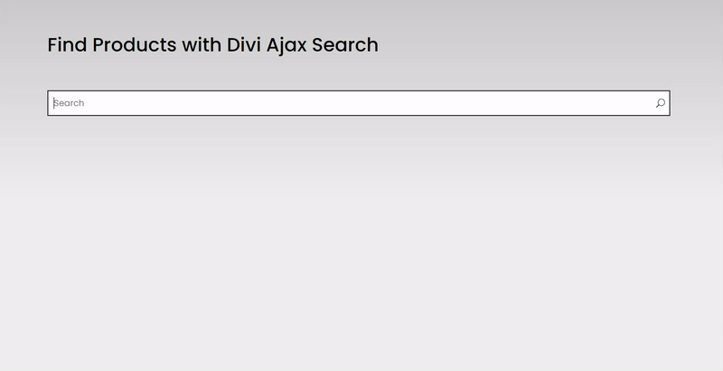 Find products on Woo store using Ajax search size attribute